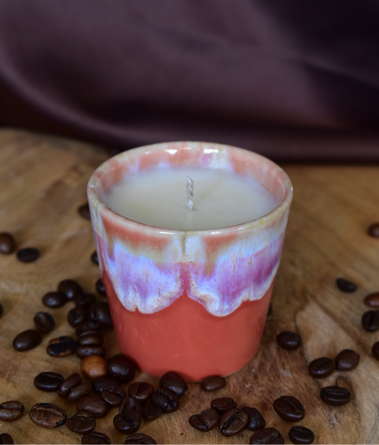 Koffie kop kaars