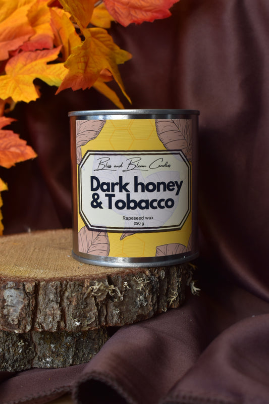 Geurkaars Dark honey & Tobacco